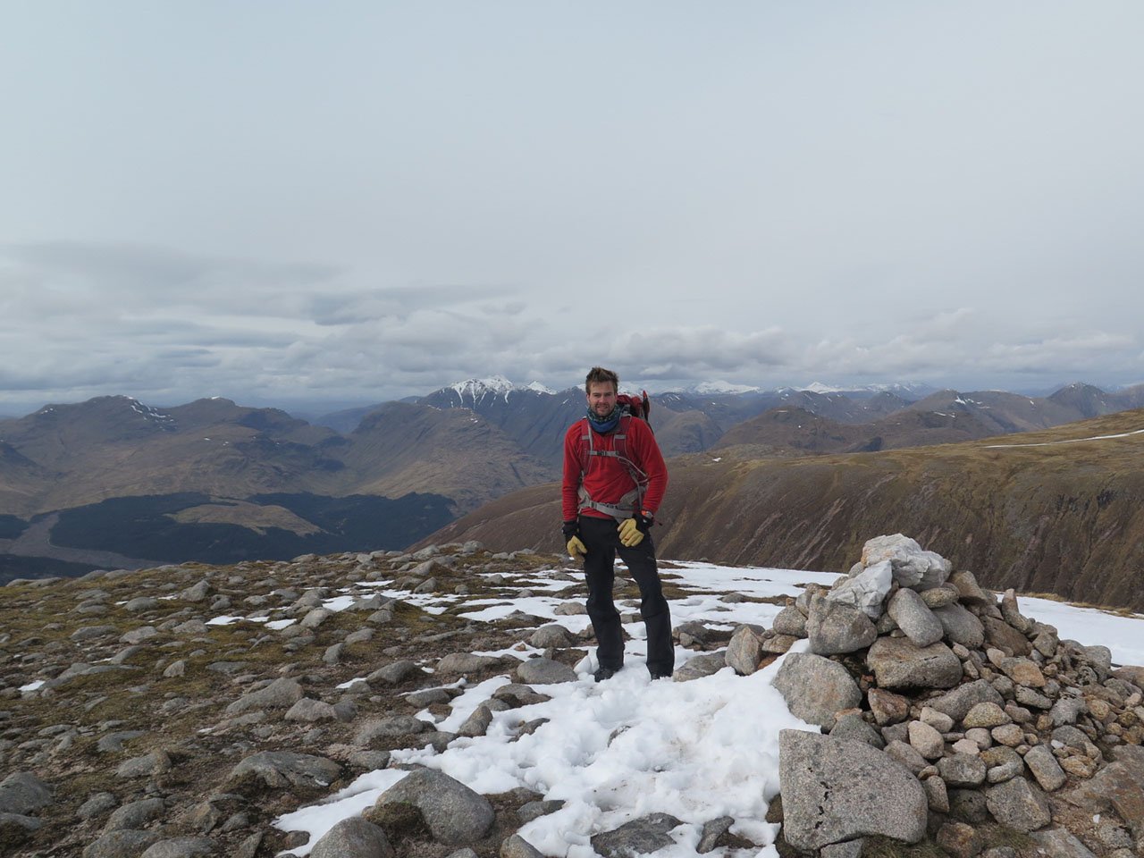 Steve took my photo at the top of the last of a 3 peak day