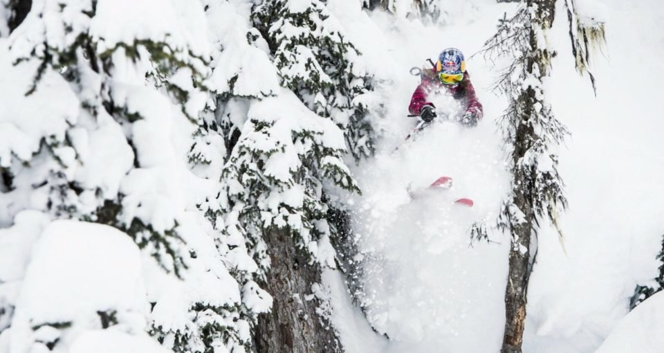 american-skier-michelle-parker-freeskiing-for-days-of-my-youth-movie-in-alaska