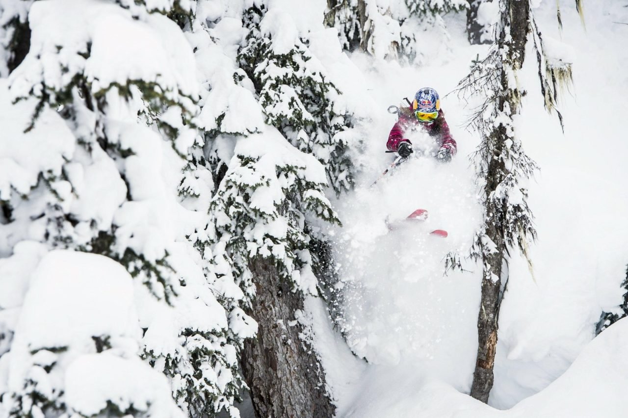 american-skier-michelle-parker-freeskiing-for-days-of-my-youth-movie-in-alaska